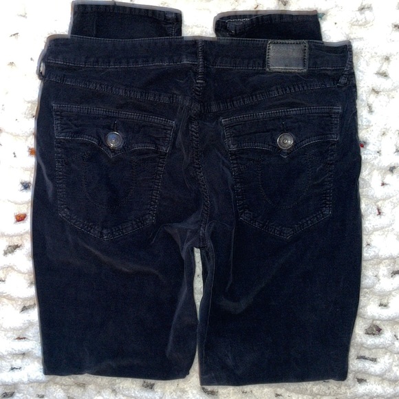 True Religion Halle with Flaps Corduroy 30 Black - Picture 9 of 15